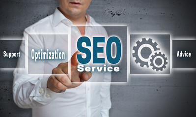 seo touchscreen konzept hintergrund