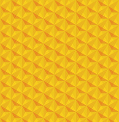 Yellow bright polygon pattern background