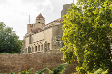 Fototapeta na wymiar Belgrade, Serbia - July 29, 2014: Among the walls of the Kalemegdan fortress