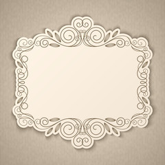 Vintage calligraphy frame