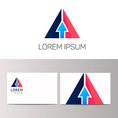 Abstract polygon sign company logo vector design