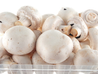 a pack of button mushrooms