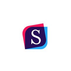 S letter sign company symbol vector design