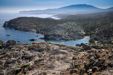 Paisaje de la Costa Brava en el Parque Natural del Cap de Creus, Cadaques, Cataluña, España