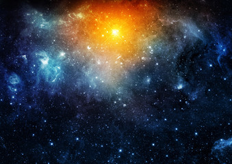 Star and Galaxy - Elements of this Image Furnished by NASA