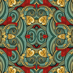 Vector Seamless Abstract Tribal Pattern