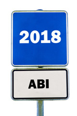 Schild Abi 2018
