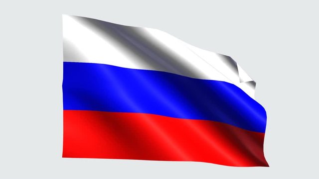Russia flag with transparent background
