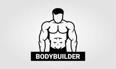Bodybuilder muscle man 