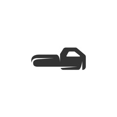 Chainsaw icon isolated on white background