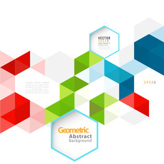 Abstract geometric modern template for business or technology presentation and space for your text or subject, vector illustration