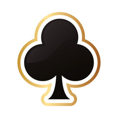 flat design club card icon vector illustration