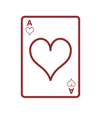 flat design hearts card icon vector illustration