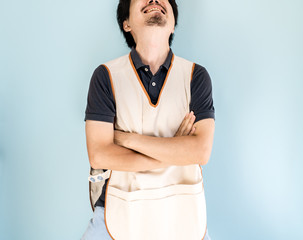 落ち込む介護士