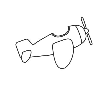 recommend clip art: flat design toy airplane icon vector illustration