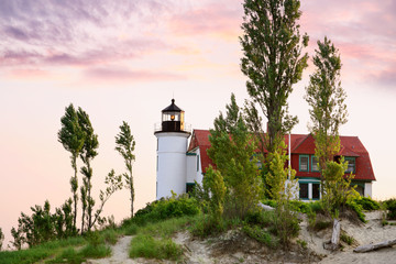 Fototapeta na wymiar Point Betsie Lighthouse