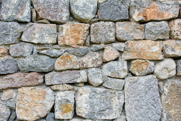 old wall made of stones background