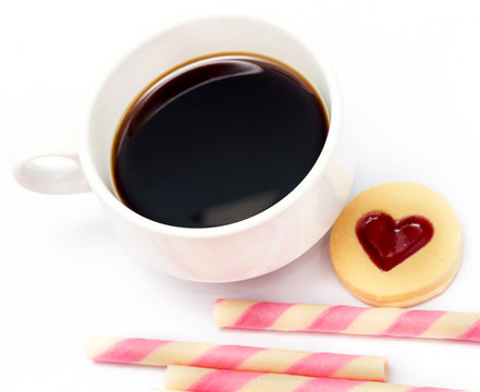 Love Cookie Coffee Indicates Cracker Delicious And Bicky