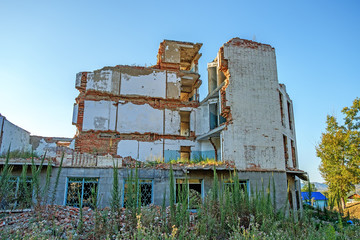 Old abandoned derelict building