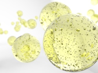 Liquid ball. 3D illustration. 3D CG.