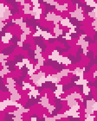 Fototapeta na wymiar Seamless digital fashion camouflage pattern, vector