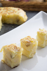 Tortilla de patatas (typical food spanish)