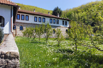 Fototapeta na wymiar Entrance of Temski monastery St. George, Pirot Region, Republic of Serbia