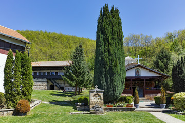 Spring view of Temski monastery St. George, Pirot Region, Republic of Serbia