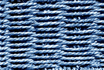 Braided blue basket texture.