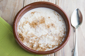 rice with milk and cinnamon