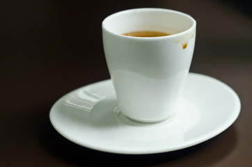 coffeea cup after finished.