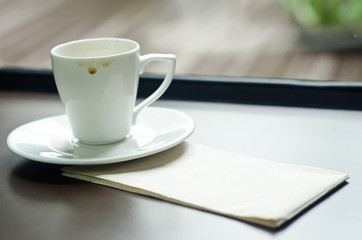 coffeea cup after finished.