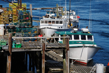 Fototapeta na wymiar Lobster Boats