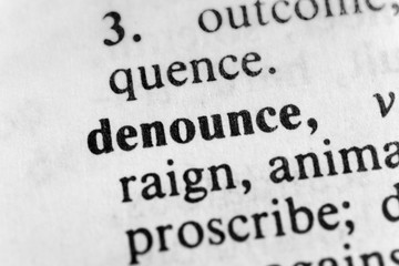 Denounce