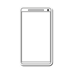 smartphone cellphone gadget technology icon. Flat and Isolated design. Vector illustration