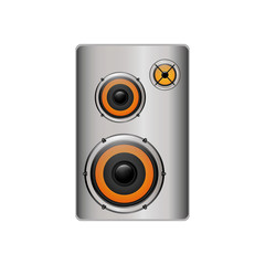 speaker music sound gadget icon. Isolated and flat illustration. Vector graphic