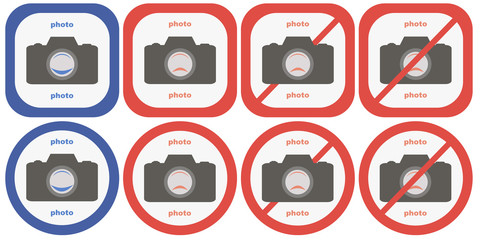 No and Yes camera symbols