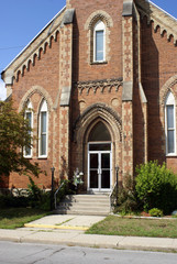 Fototapeta na wymiar Exterior of Church Entrance