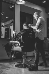 Bearded Man In Barbershop