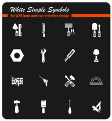 Work tools icons set