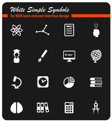 University simply icons