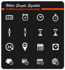 time icon set