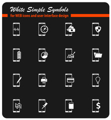 Smartphone simply icons