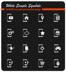 Smartphone simply icons