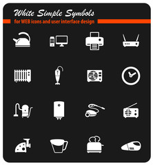 Home applicances simply icons