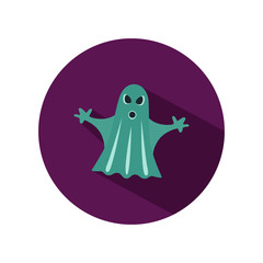 Ghost color flat icon