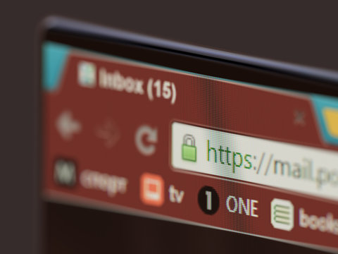 Secure Connection In Abstract Browser Address Bar