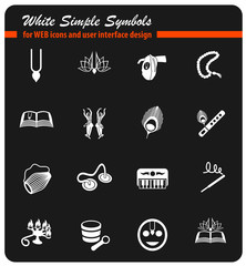 hare krishna icon set