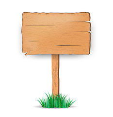 Wooden sign. vector illustration