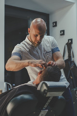 Bearded Man In Barbershop